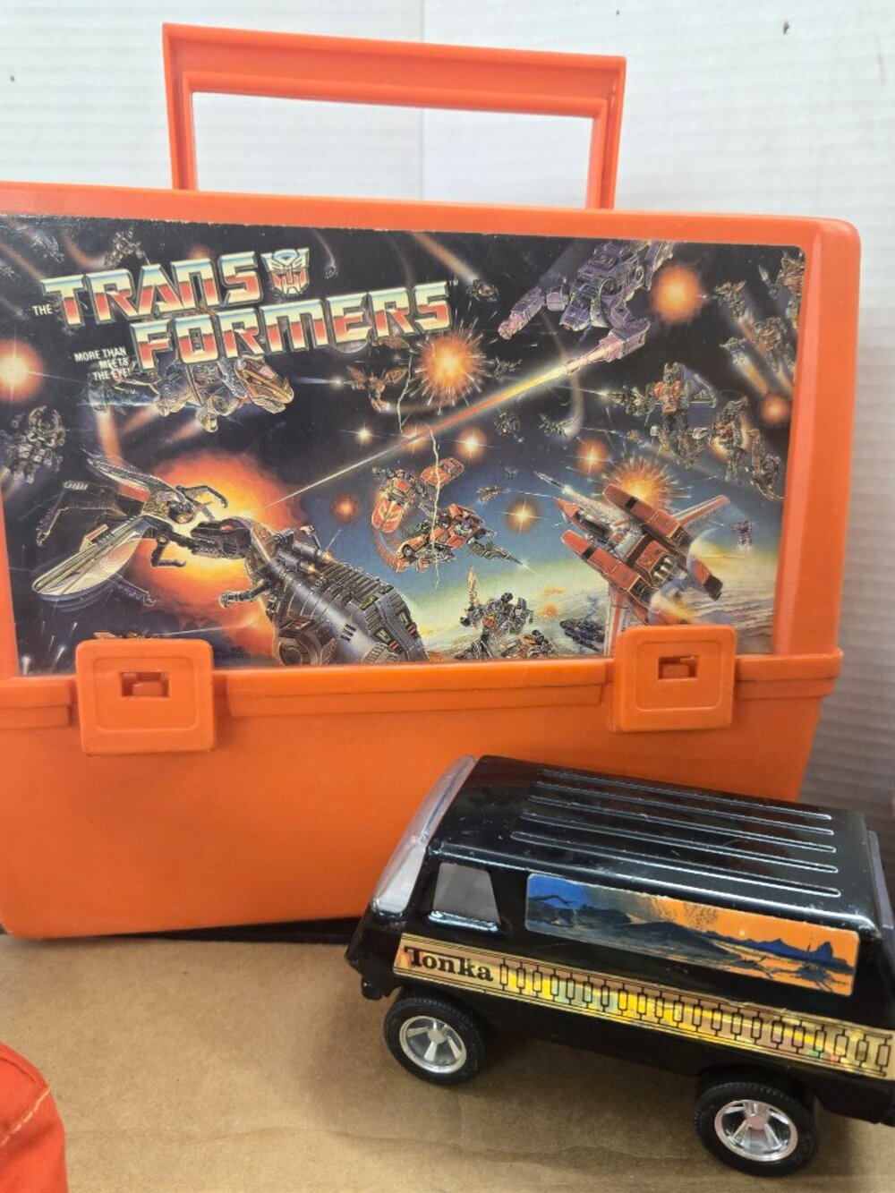 vintage 1980's Transformers lunch box lunchbox kit - Picture 4 of 4